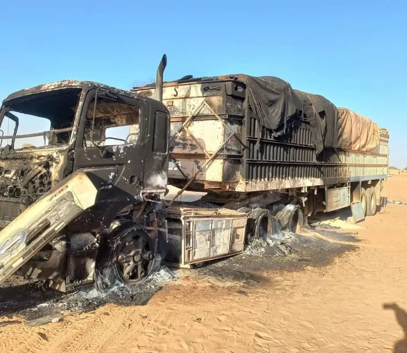 camion atacado Sudan copia