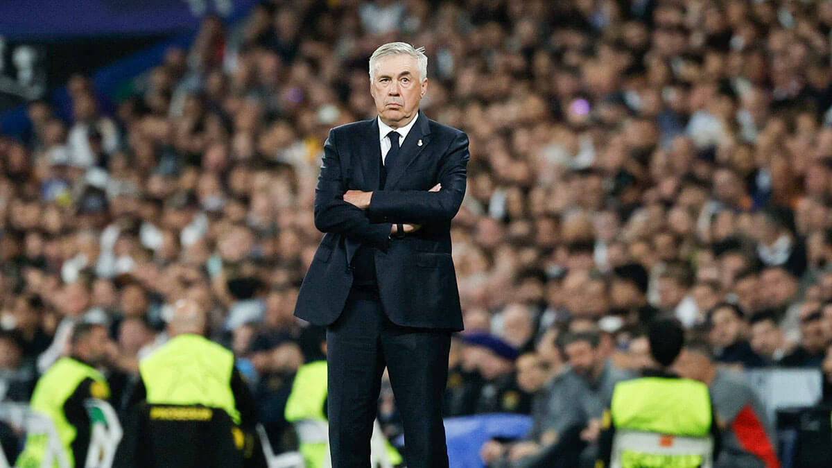 <p>El entrenador del Real Madrid, Carlo Ancelotti - AFP/OSCAR DEL POZO </p>