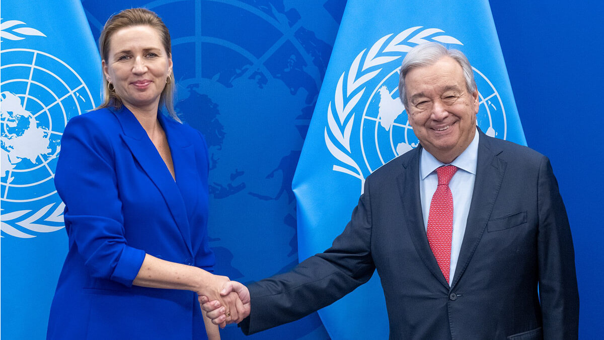 La primera ministra de Dinamarca, Mette Frederiksen, ha respondido a Donald Trump que Groenlandia no está en venta. La mandataria intentará resolver el asunto por vía bilateral o con el apoyo de Antonio Guterres, secretario general de la ONU - PHOTO/Statsministeriet