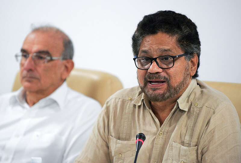 El comandante de la guerrilla de las FARC-EP, Iván Márquez