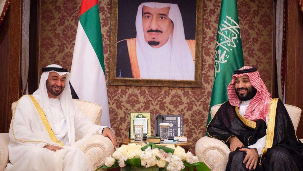 Mohamed bin Zayed, príncipe heredero de Abu Dhabi, y Mohamed bin Salman, príncipe de Arabia Saudí