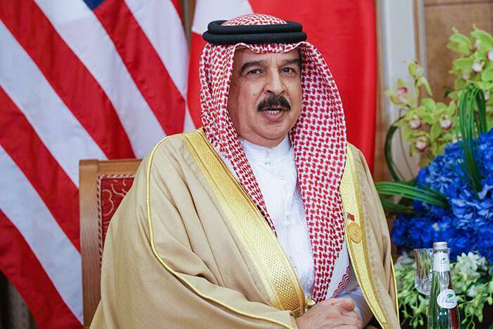 El rey de Bahrein, Hamad bin Isa Al Khalifa.