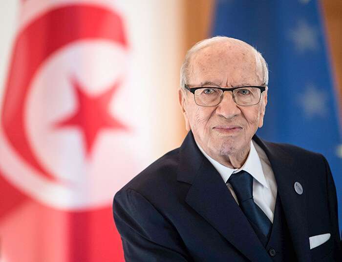 El presidente tunecino Beji Caid Essebsi, fallecido el jueves 25 de julio de 2019, a la edad de 92 años