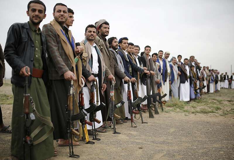 Pie de foto: Los hutíes (en la foto) pertenecen a la tradición chií y están apoyados por Irán. Por el contrario, el Gobierno ha sido sostenido por las potencias suníes de la península arábiga