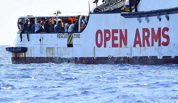 Barco de salvamento Open Arms