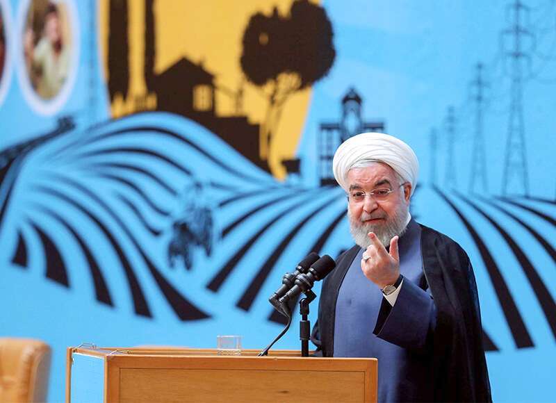 El presidente iraní, Hasan Rohaní