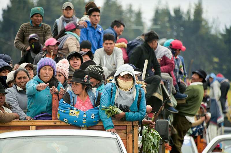 Protestas en Ecuador