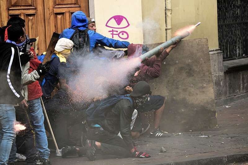 Protestas en Ecuador