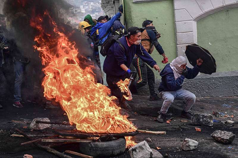 Protestas en Ecuador
