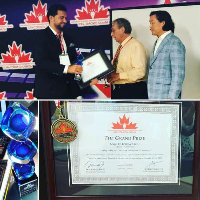 Annis al-Kamari, ejecutivo de banca afincado en Montreal, ha recogido el Gran Premio del iCAN 2019 en nombre de El-Bouazzaoui
