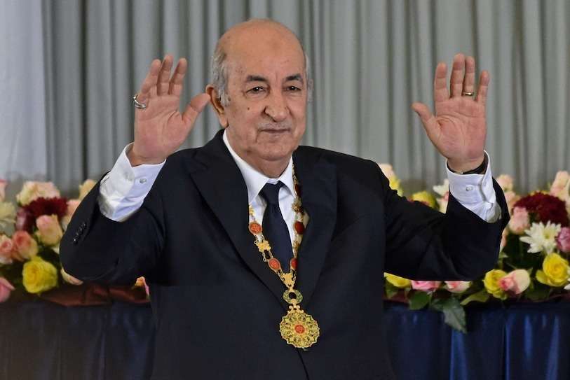 Presidente de Argelia, Abdelmadjid Teboune .