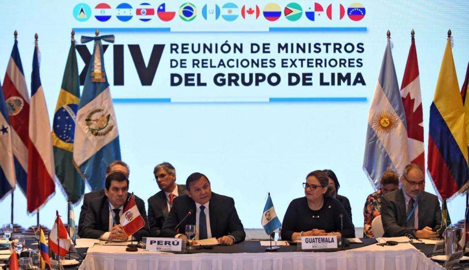 El ministro de Perú, Néstor Popolizio, dijo que la nueva reunión del Grupo de Lima renueva su objetivo de "recuperar el orden constitucional y la democracia" en Venezuela