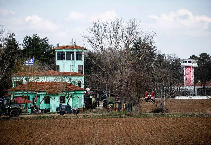 PHOTO/AFP: Frontera greco-turca cerca de Kastanies 