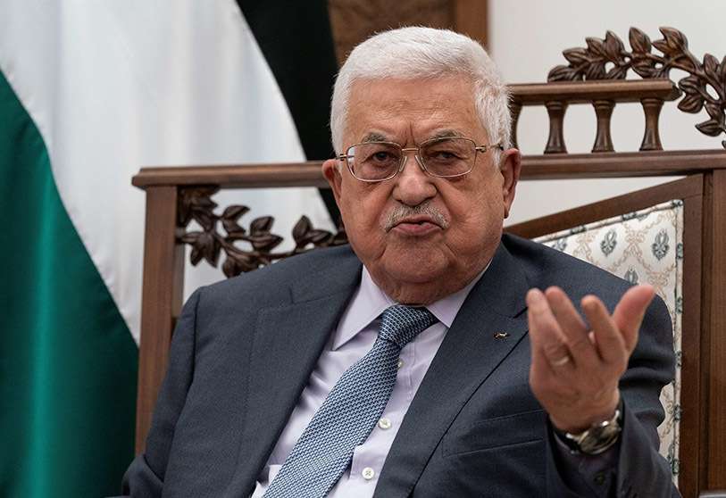 El presidente palestino, Mahmud Abás
