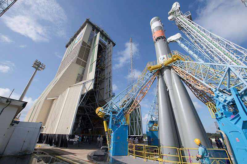 Todo está preparado en la base espacial de Kourou para el despegue el martes, 17 de diciembre, del cohete ruso Soyuz que colocará a CHEOPS a 700 kilómetros de altura