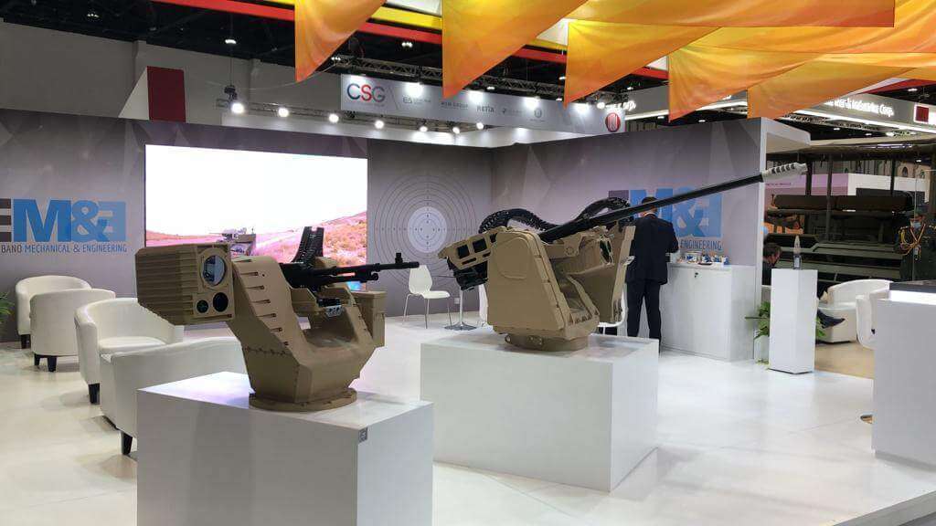 FOTO/ATALAYAR - Una de las empresas presentes en el pabellón español es Escribano Mechanical & Engineering (EM&E), líder tecnológico nacional en sistemas electro-ópticos y estaciones de armas remotas, que muestra sus nuevas torres de control remoto Guardian 30 y ASPIS.