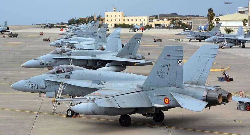 PHOTO/EA – Para el Jefe de Estado Mayor de la Defensa, la sustitución de los F-18 de Canarias representan una altísima prioridad. Adquiridos de segunda mano en la década de los años 90, alcanzarán el fin de su vida operativa entre 2022 y 2024