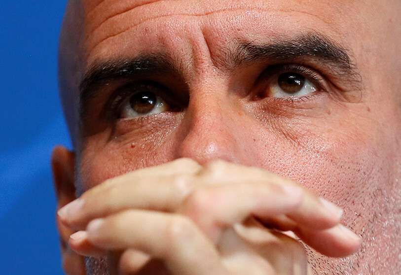 El entrenador del Manchester City Pep Guardiola