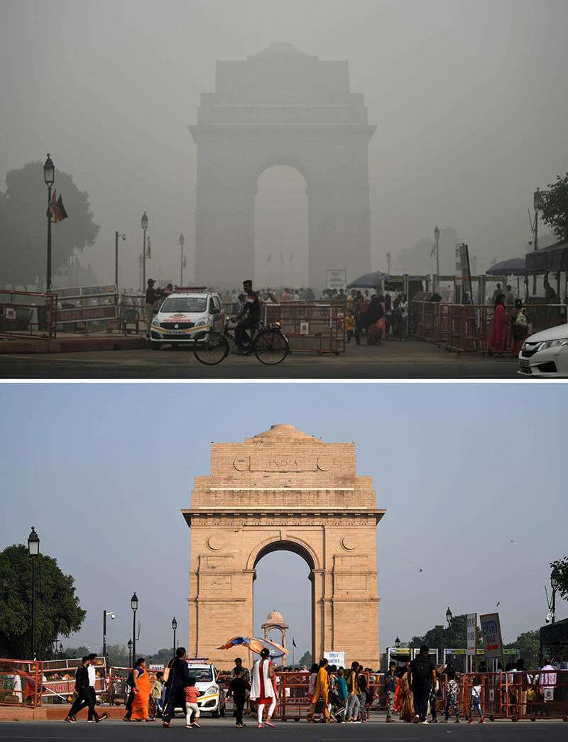 Nueva Delhi, contaminada