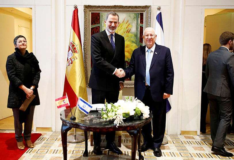 Felipe VI y Rivlin