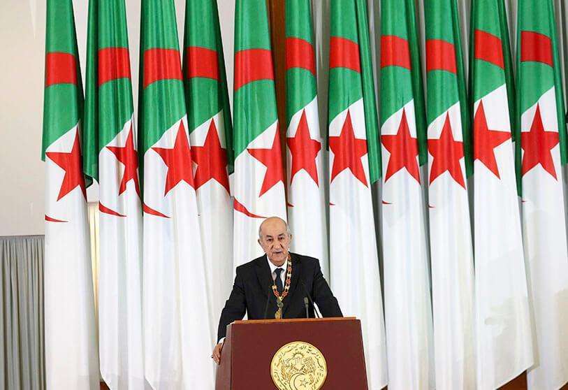 El presidente de Argelia Abdelmadjid Tebboune