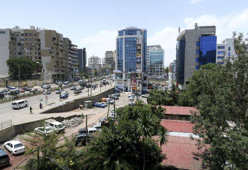 PHOTO/ARCHIVO - La ciudad de Addis Abeba, zona de Bole Rode
