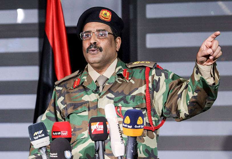Ahmed al Mismari, portavoz del Ejército Nacional Libio (LNA)