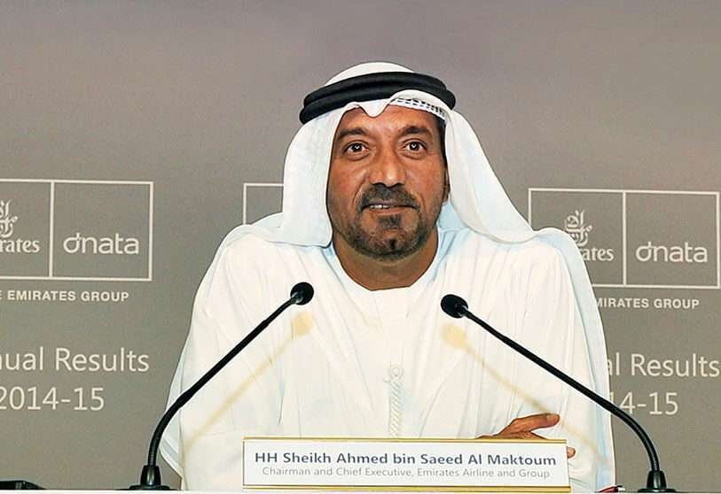 El jeque Ahmed Bin Saeed al-Maktoum