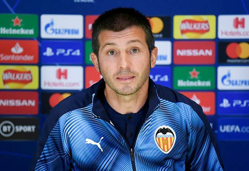 El entrenador del Valencia, Albert Celades