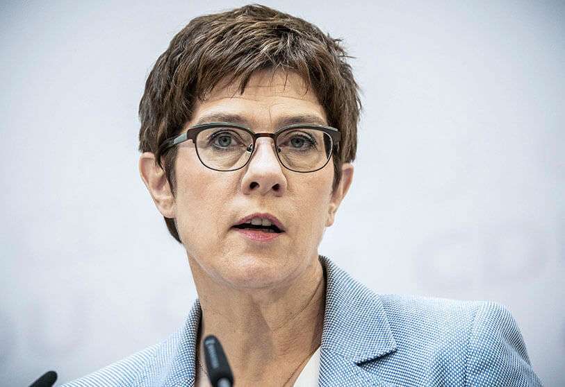 Annegret Kramp-Karrenbauer, ministra de Defensa de Alemania