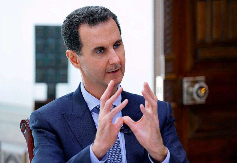 Fotografía de archivo del 15 de noviembre de 2019 que muestra al presidente sirio Bachar al-Asad
