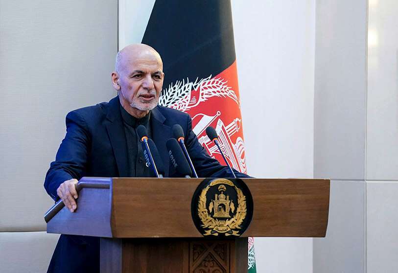 El presidente afgano Ashraf Ghani