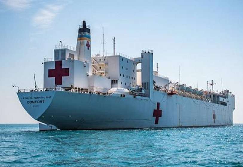 La labor del’ Mercy’ y del ‘Comfort’ es liberar camas de los hospitales de Los Ángeles y Nueva York para que dirijan su atención médica sobre los pacientes afectados por el coronavirus