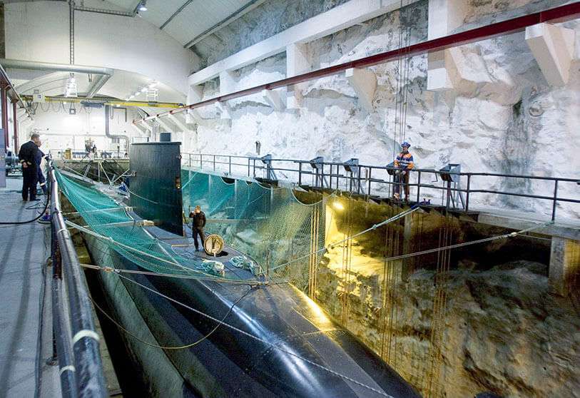 Base submarina de Olavsvern en la localidad noruega de Tromso, en Noruega