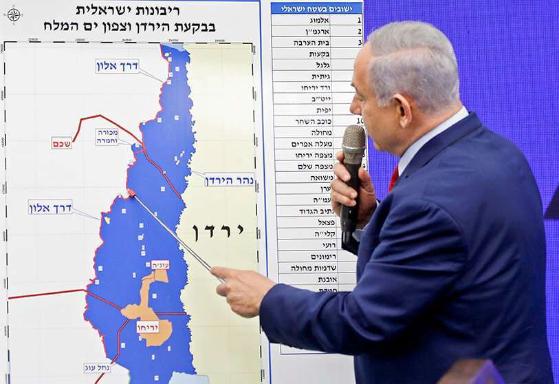 El primer ministro israelí, Benjamín Netanyahu, hizo pública el 10 de septiembre una polémica promesa de anexar el Valle del Jordán en la Cisjordania ocupada si es reelegido en las urnas del 17 de septiembre