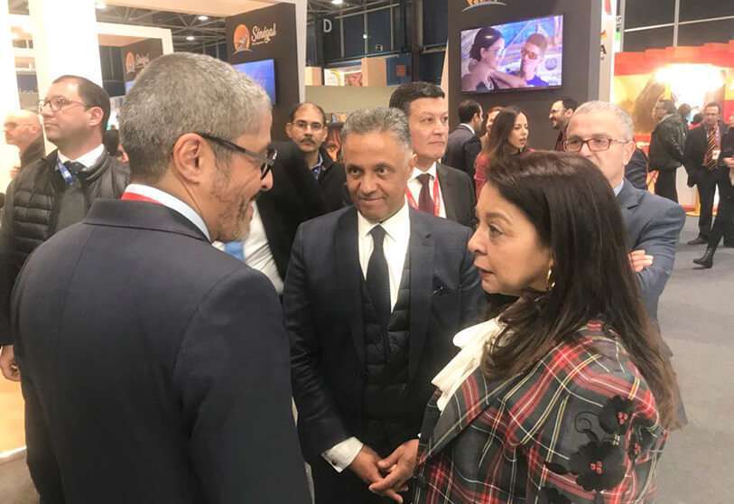 Karima Benyaich y Adil El Fakir en FITUR 2020