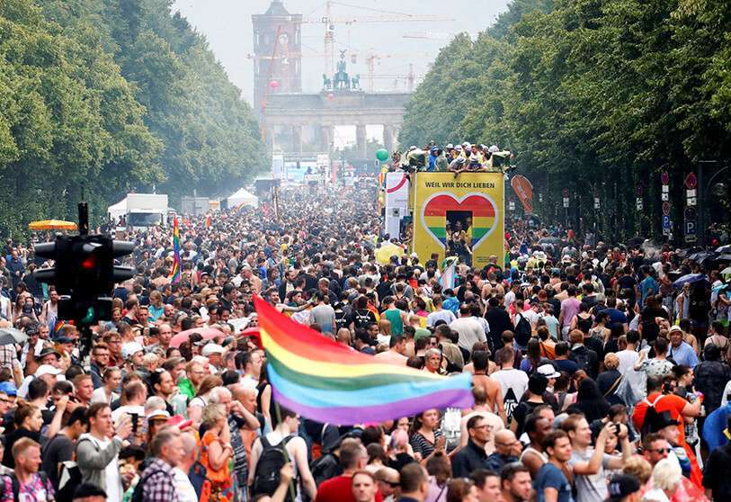 Desfile anual del Orgullo Gay, también llamado Christopher Street Day Parade (CSD), en Berlín, Alemania