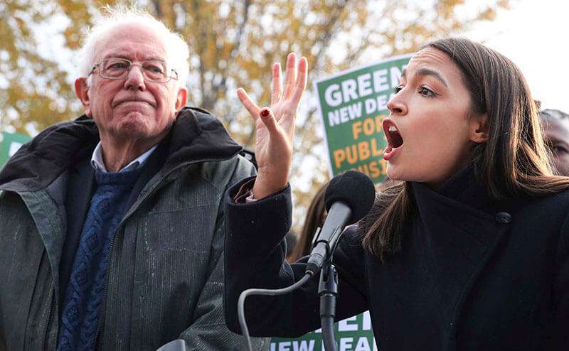 Sanders y Alexandria Ocasio-Cortez presentan su propuesta para un ‘New Deal’ verde