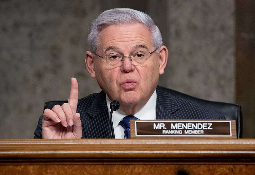 El senador estadounidense Bob Menéndez (demócrata por Nueva Jersey)