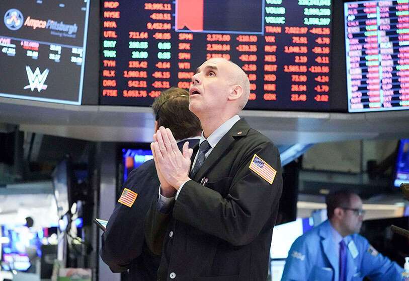 Pie de foto: Bolsa de Valores de Nueva York el 18 de marzo de 2020