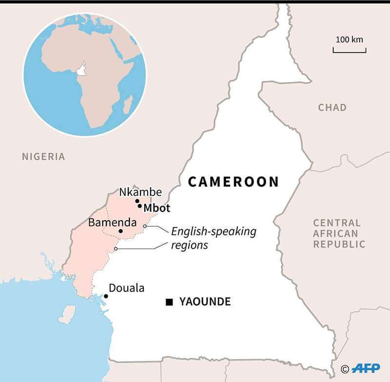 Mapa Camerún