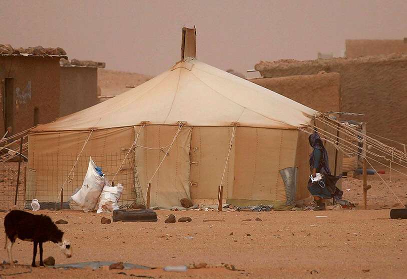 PHOTO/REUTERS:Campamento de refugiados de Boudjdour Tinduf, al sur de Argelia