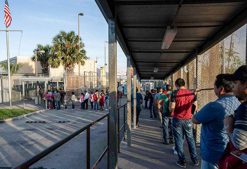 Atalayar_Campo Migrantes_Estados Unidos