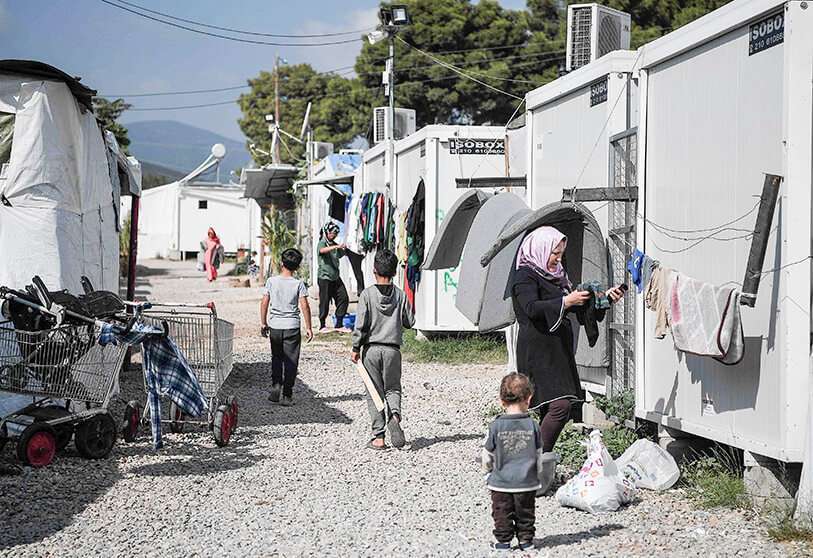 El campamento de Ritsona alberga a unos 800 refugiados, principalmente sirios y kurdos, y se está preparando para acoger a otros 1.500 refugiados y migrantes