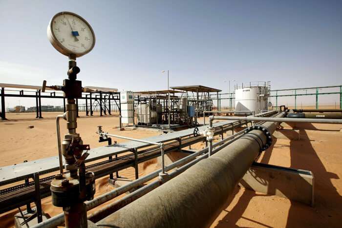 Imagen de archivo del yacimiento petrolífero de Sharara, Libia