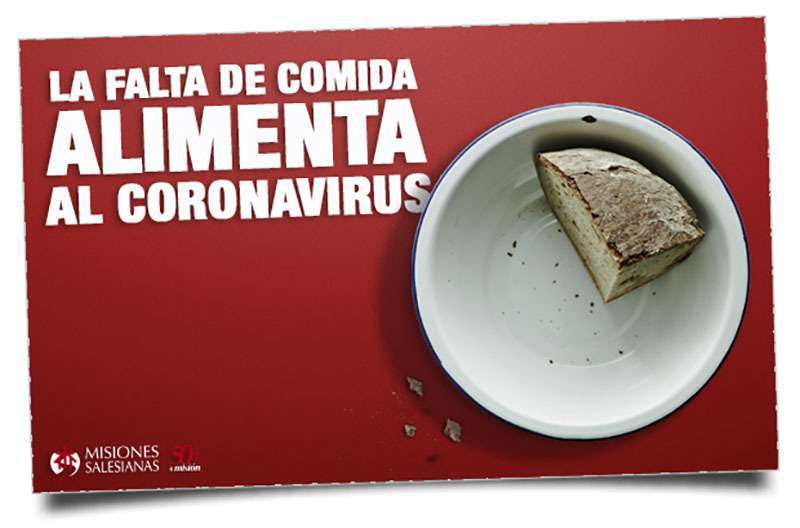 Cartel pobreza coronavirus