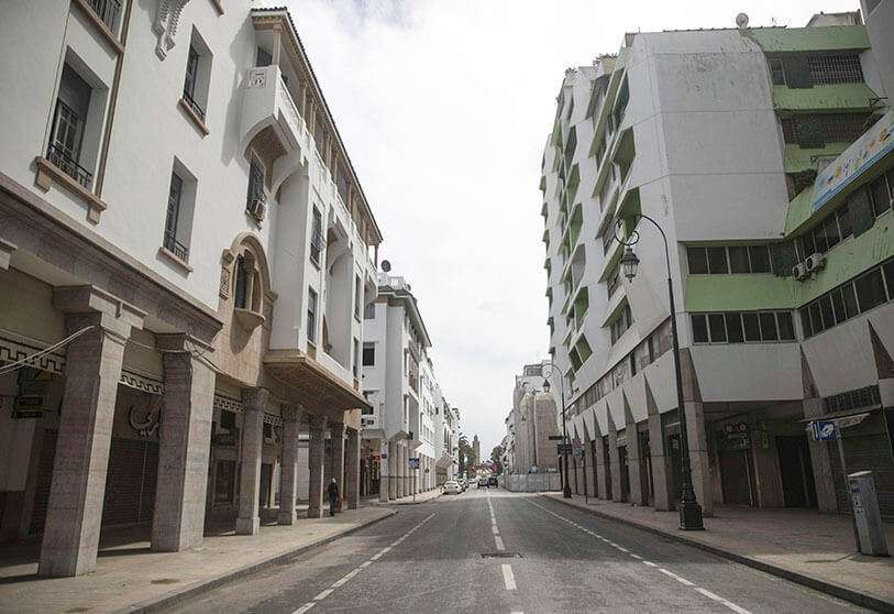 Centro de Marruecos vacío