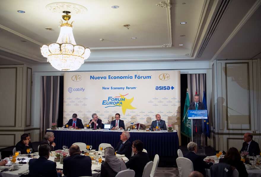 El desayuno de Nueva Economía Forum celebrado este viernes en Madrid