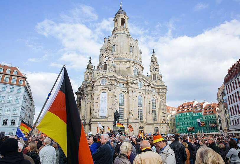 La Frauenkirche de Dresde contempla la celebración de una manifestación de PEGIDA