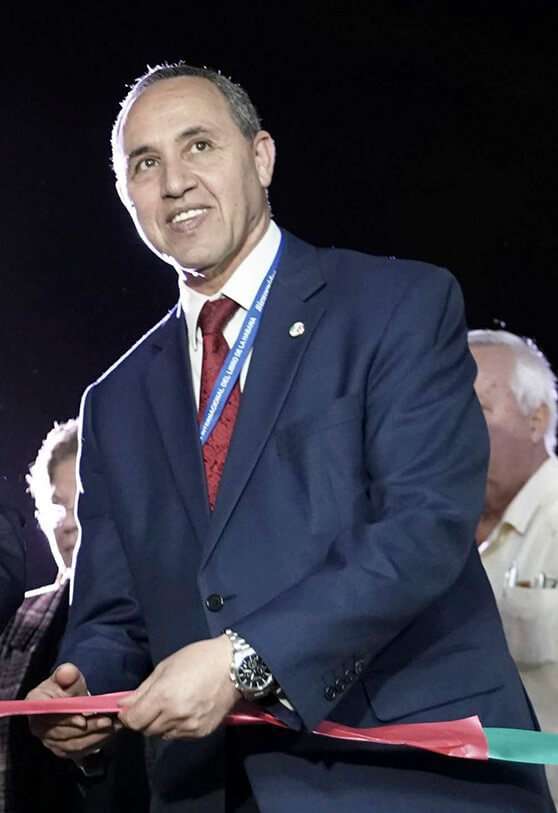 El candidato presidencial Azzedine Mihoubi